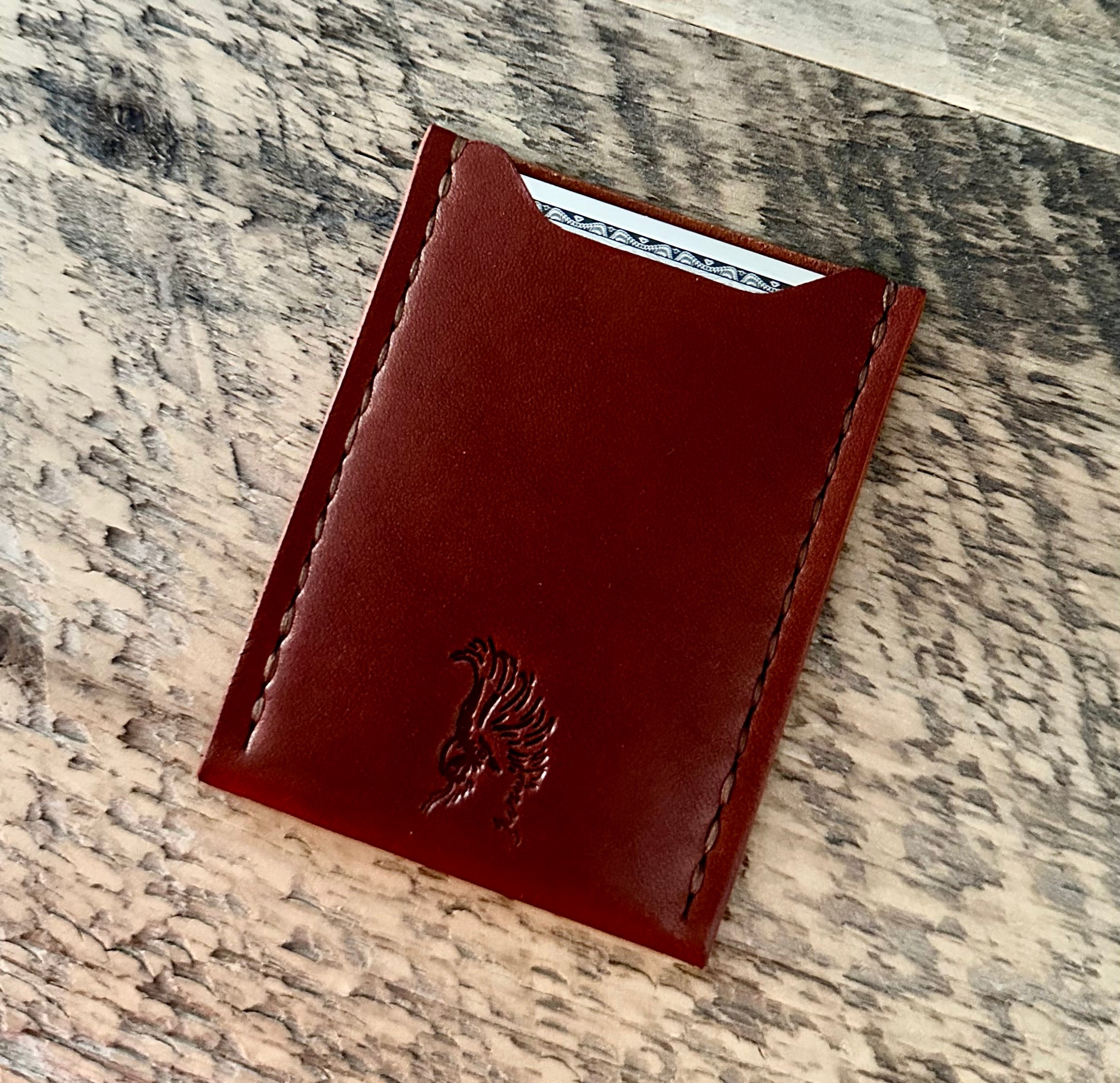 Leather Card Sleeve Modern Inkwell Leather Card Sleeve Modern Inkwell