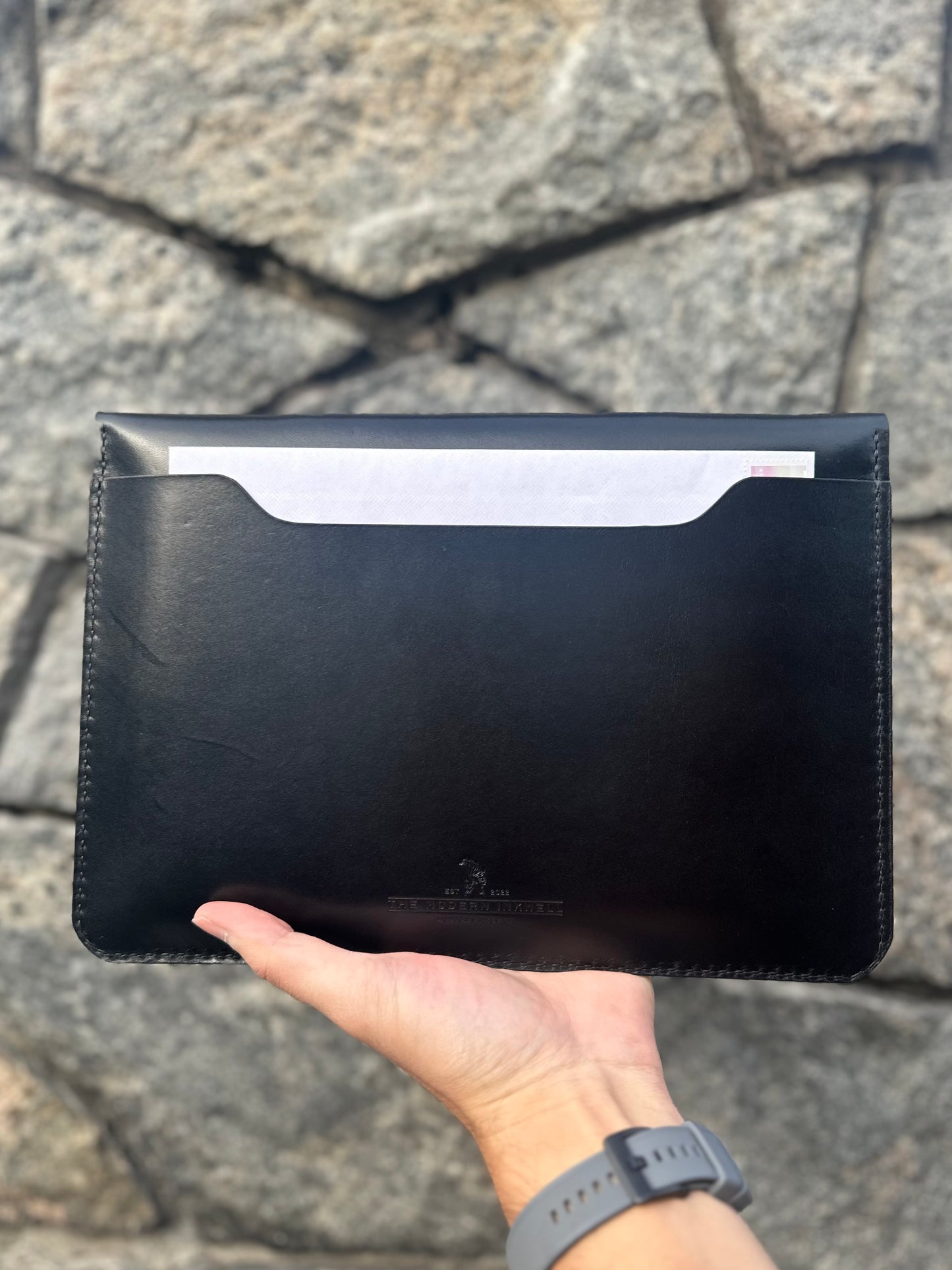 Leather iPad Case - Black